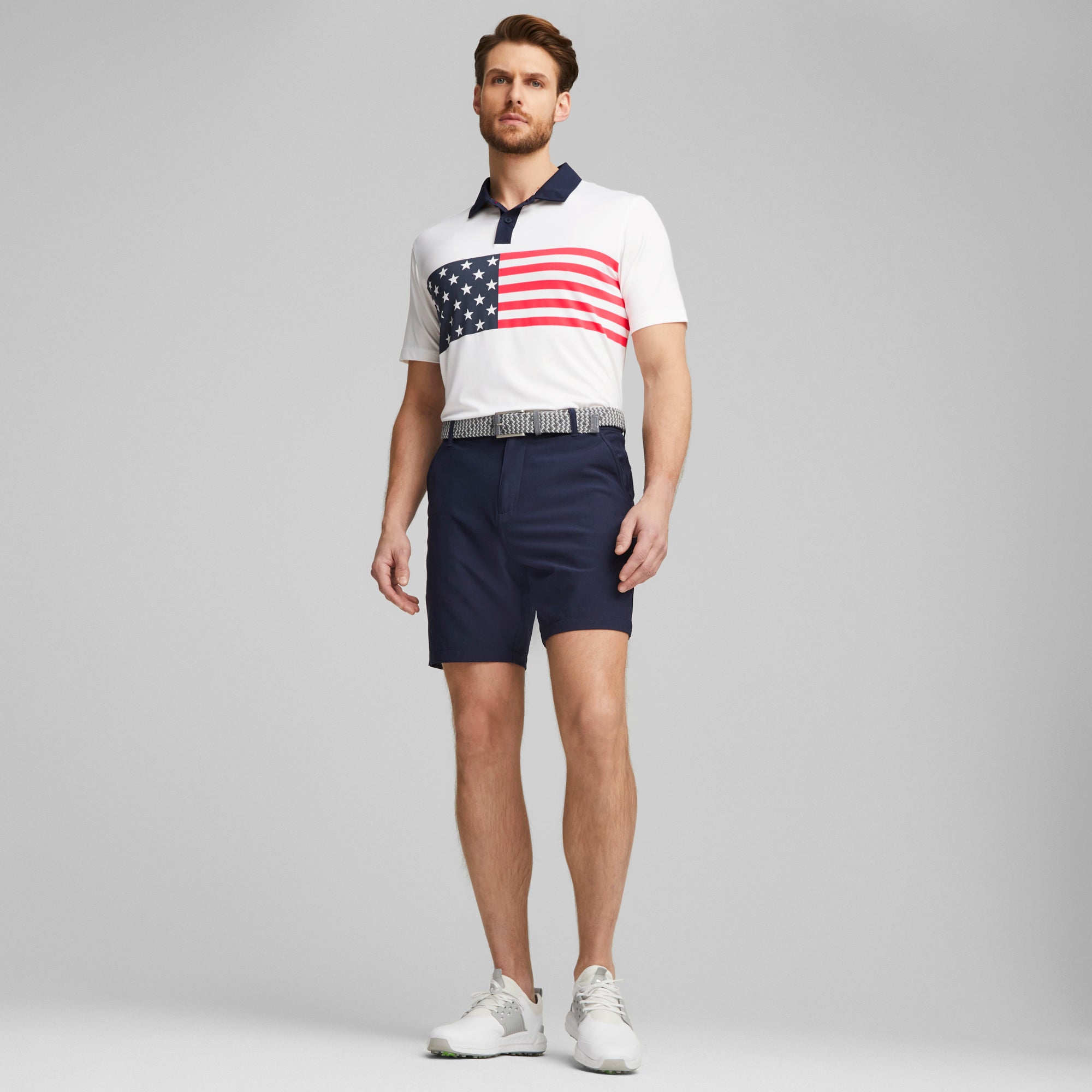 Volition Stars & Bars Golf Polo