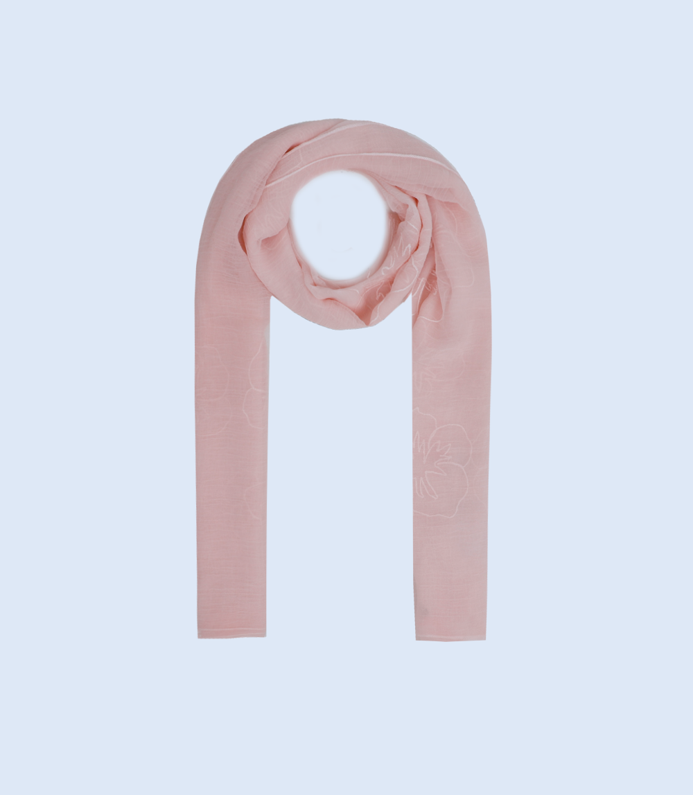 WA0828-TEA-PINK-Scarf For Women