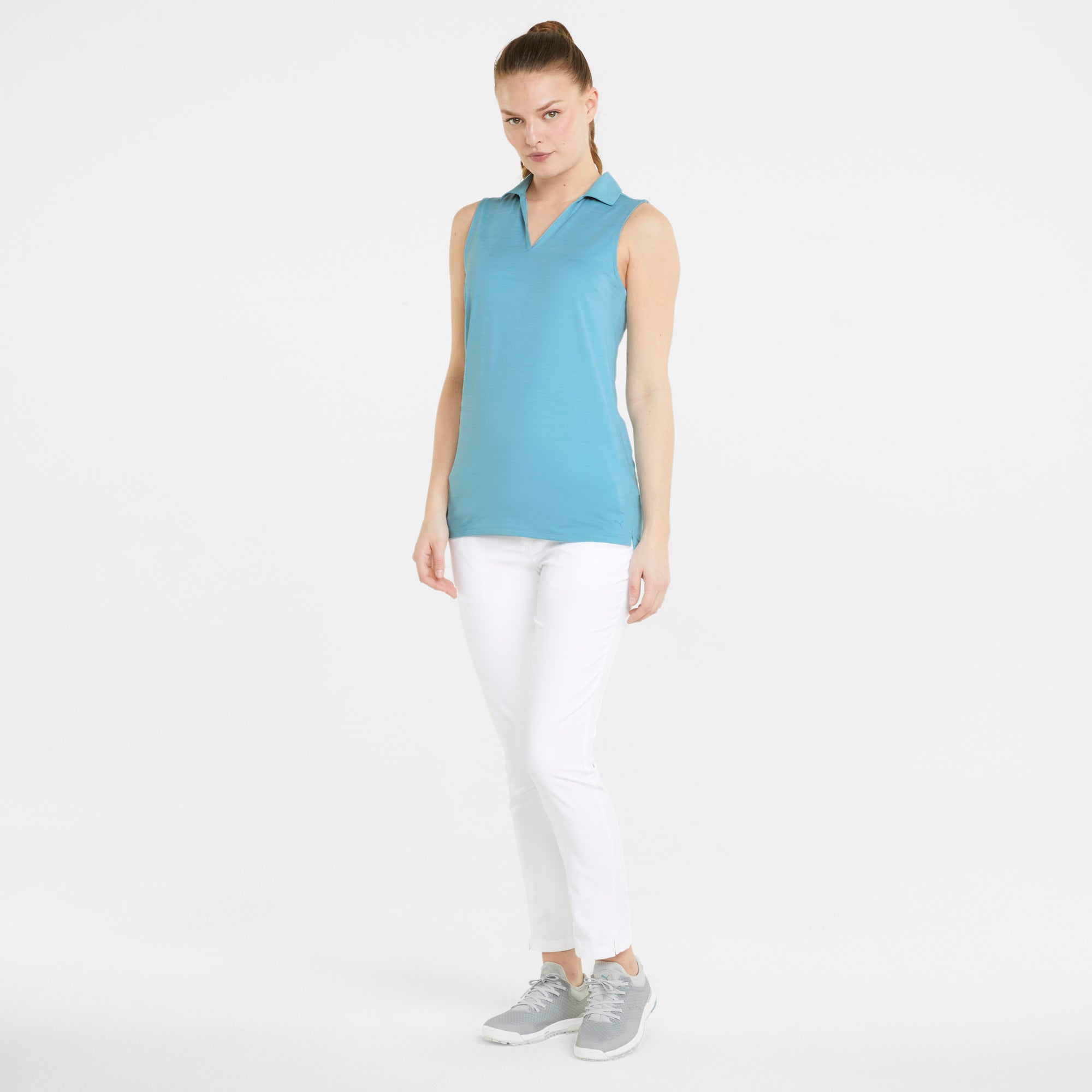 Women's CLOUDSPUN Coast Sleeveless Golf Polo | Dusty Aqua