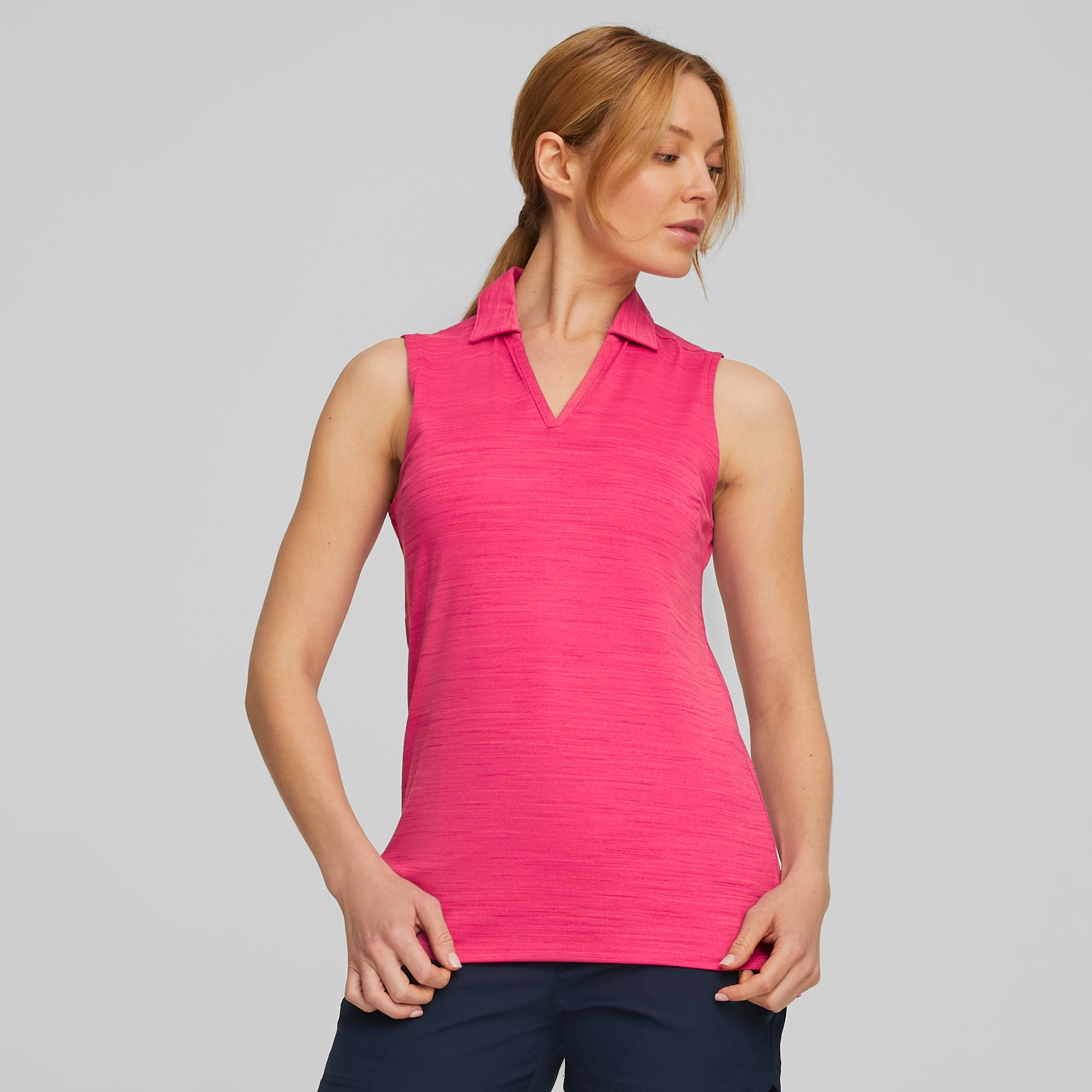 Women's CLOUDSPUN Coast Sleeveless Golf Polo | Orchid Shadow Heather