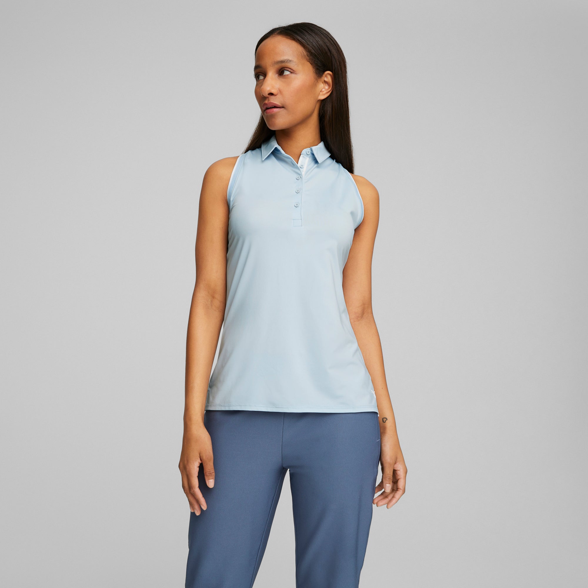 Women's MATTR Peak Sleeveless Golf Polo