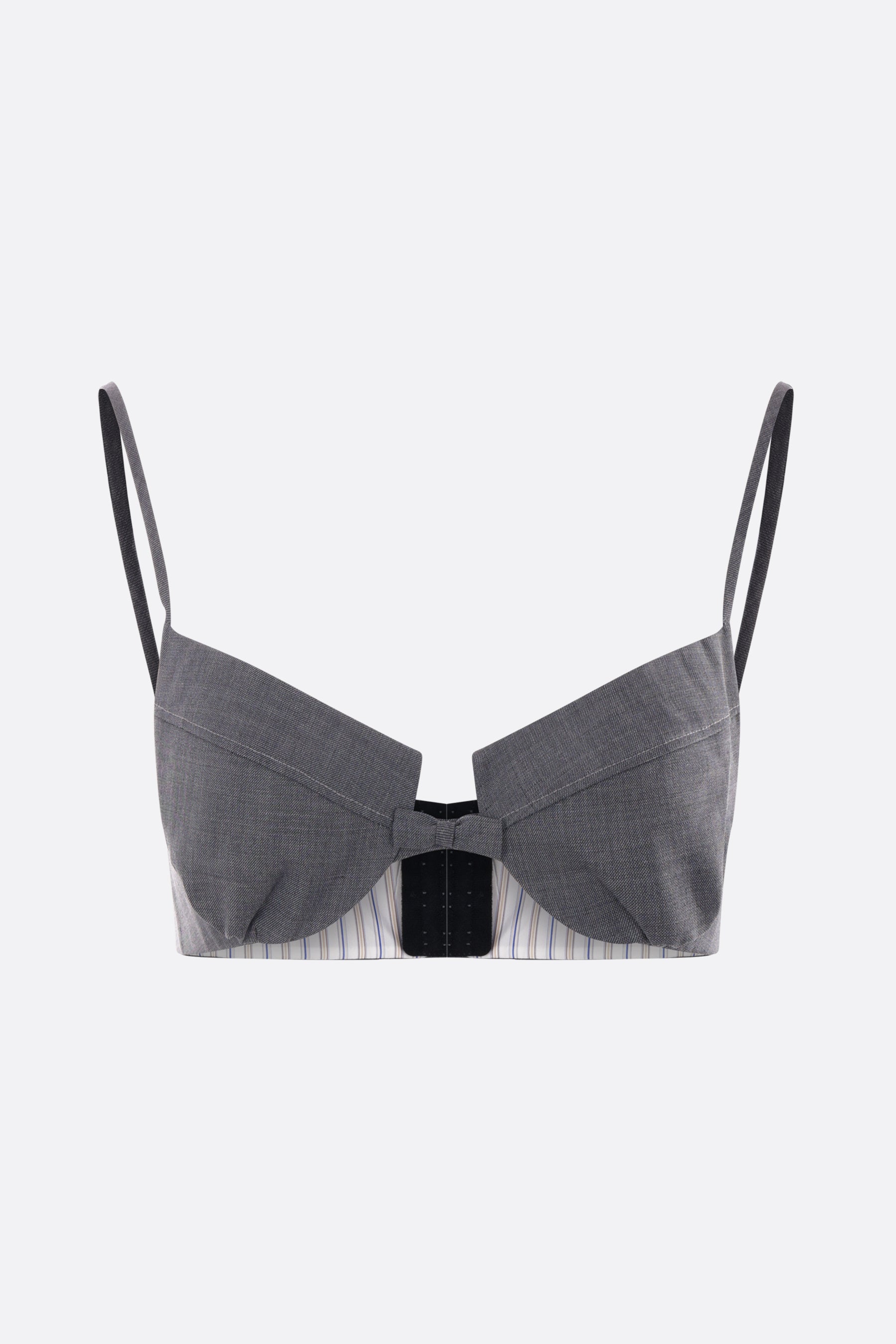 wool blend bralette top