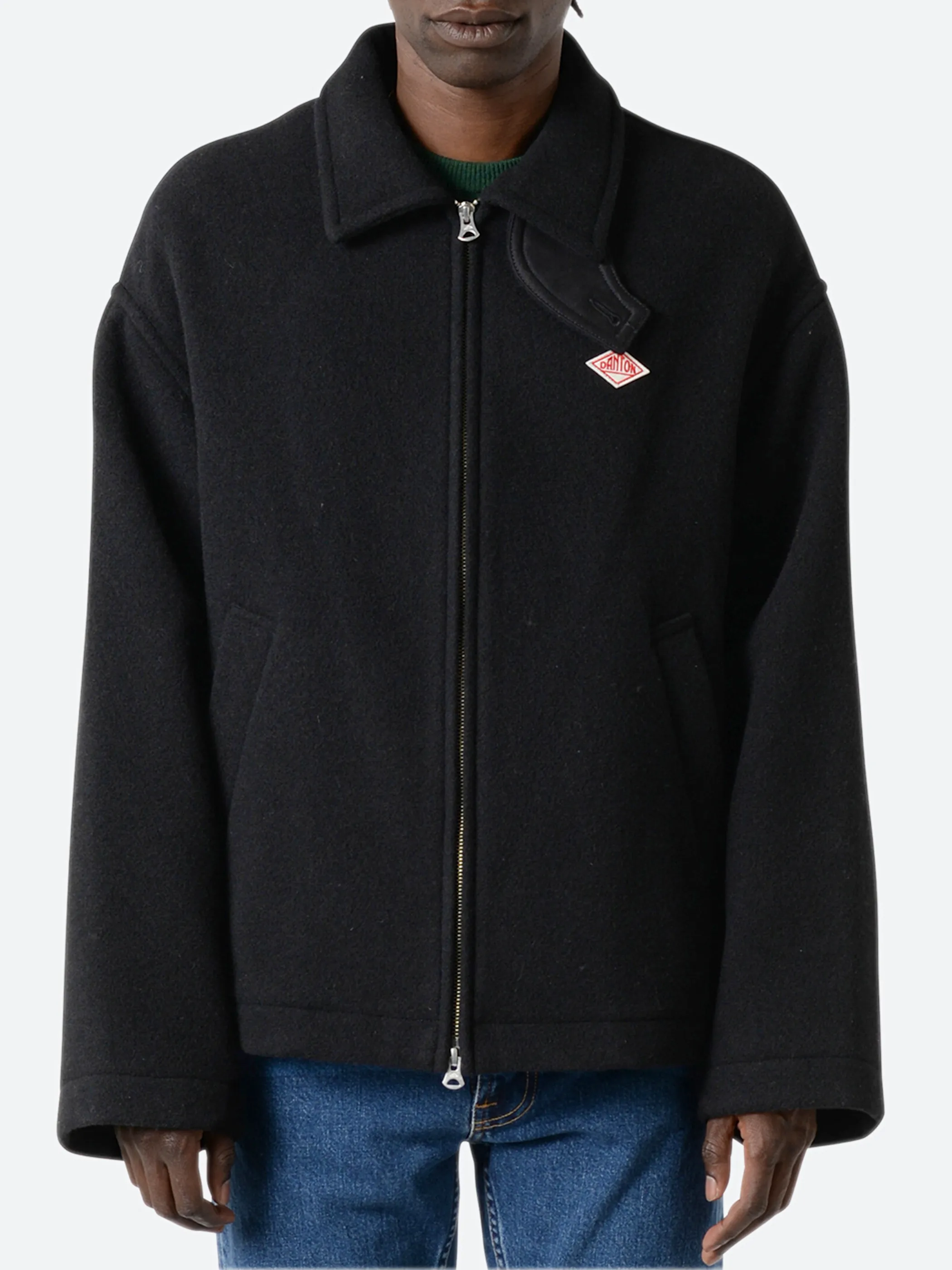 Wool Light Pile Full Zip Blouson