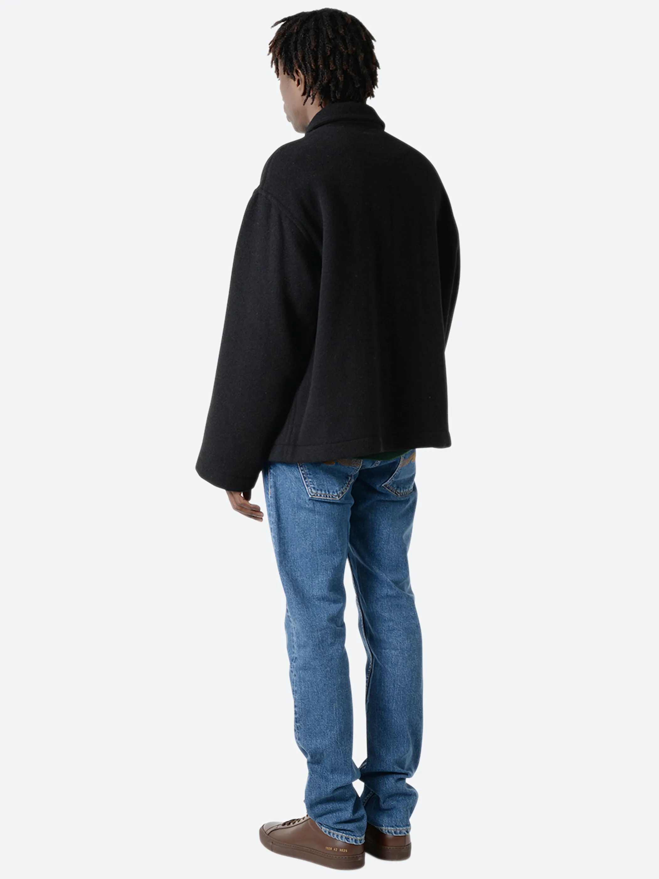 Wool Light Pile Full Zip Blouson